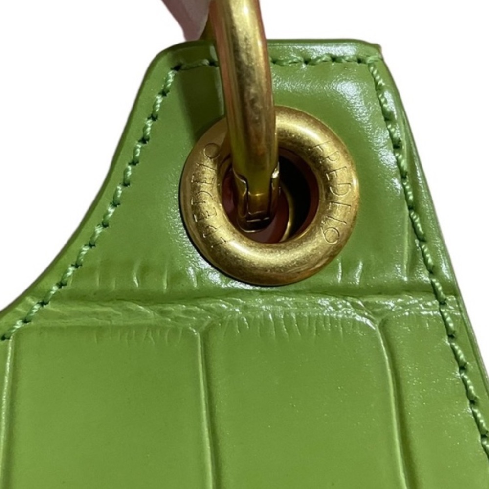 Apede Mod croc 🐊 leather crescent 🌙 purse - Picture 5 of 8